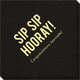 Bold Sip Sip Hooray Linen Like Napkins Image 2 of 3